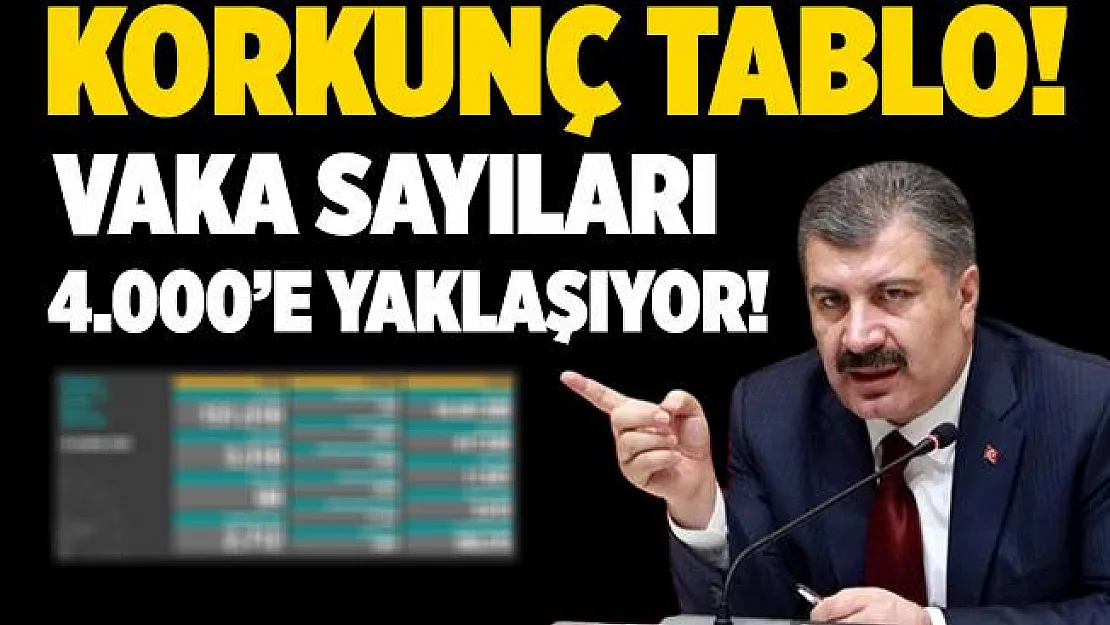 Bakan Koca 16 Kasım koronavirüs tablosunda korkutan rakamları açıkladı! Vaka sayıları 4.000'e gidiyor!