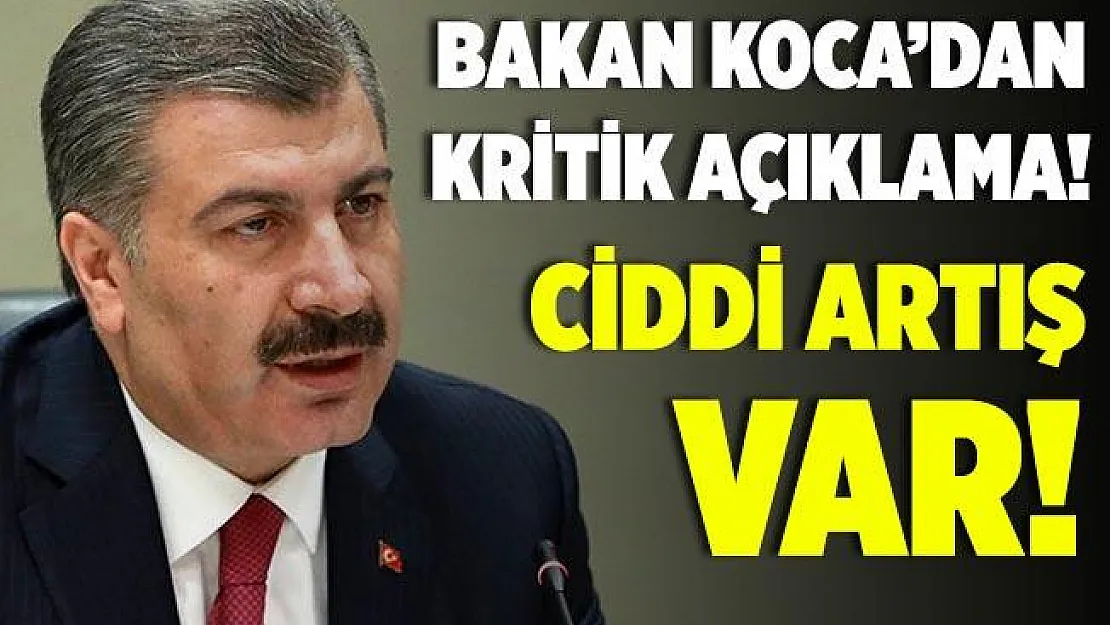 Bakan Koca, canlı yayında açıkladı! Ciddi artış var!