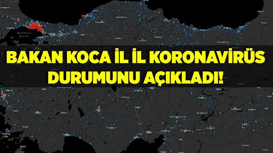 Bakan Koca il il koronavirüs vaka durumunu açıkladı! Ankara, İstanbul, Konya..