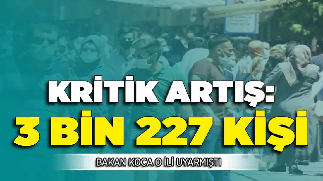 Bakan Koca O Şehri Uyarmıştı ! Artış Devam Ediyor: 3 Bin 227 Kişi
