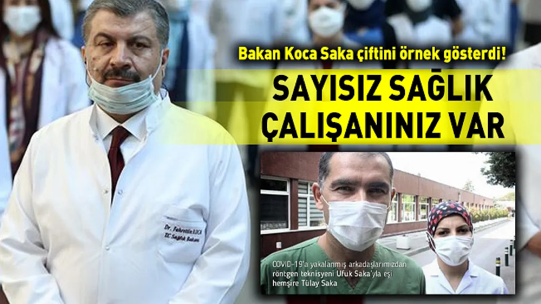 Bakan Koca Saka çiftini örnek gösterdi! Hastalıkla, hasta olarak da savaştılar