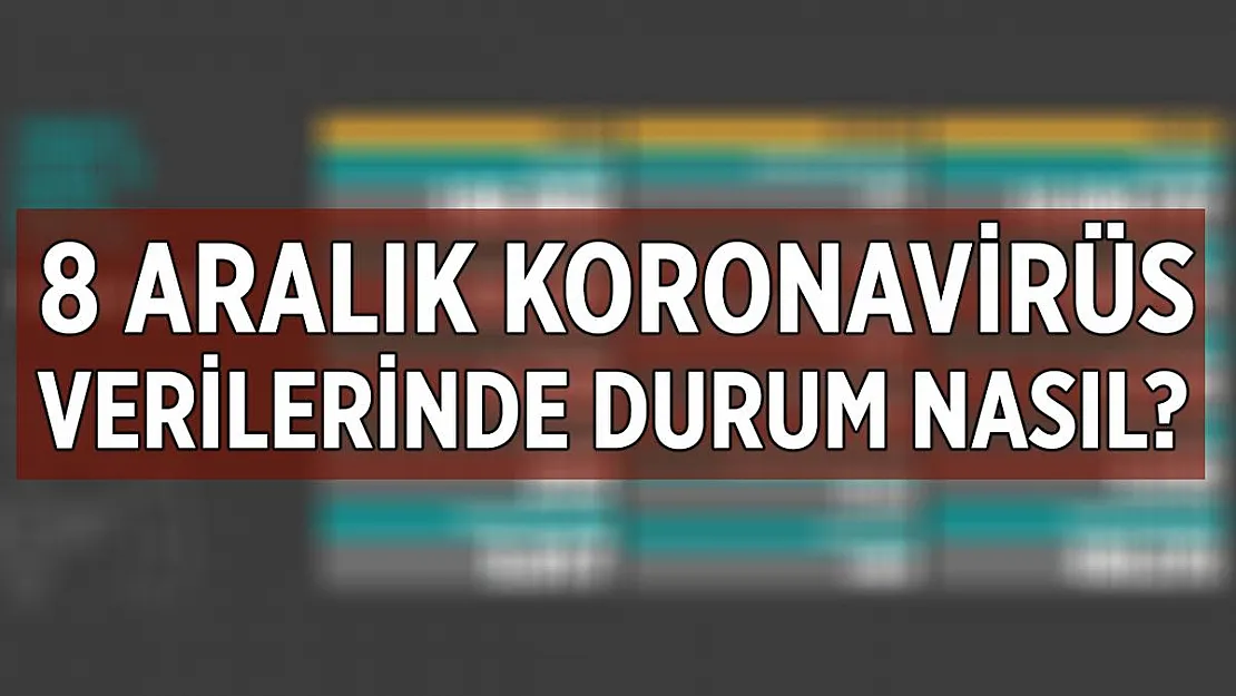 Bakan Koca salgında son verileri açıklıyor.. 8 Aralık koronavirüs tablosu!