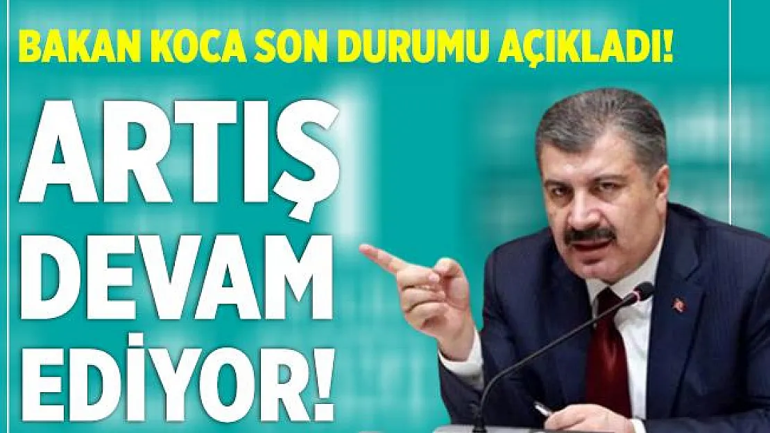 Bakan Koca son durumu açıkladı! Artış devam ediyor!
