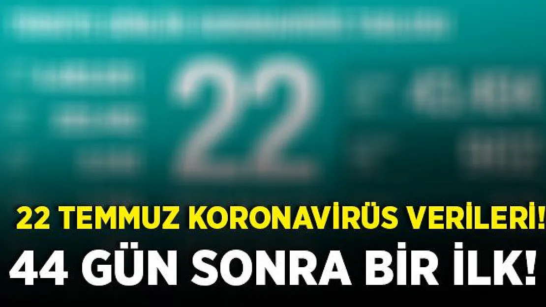 Bakan Koca son verileri açıkladı! 44 gün sonra bir ilk yaşandı!