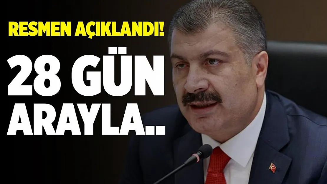 Bakan Koca'dan beklenen aşı açıklaması geldi! 28 gün arayla..