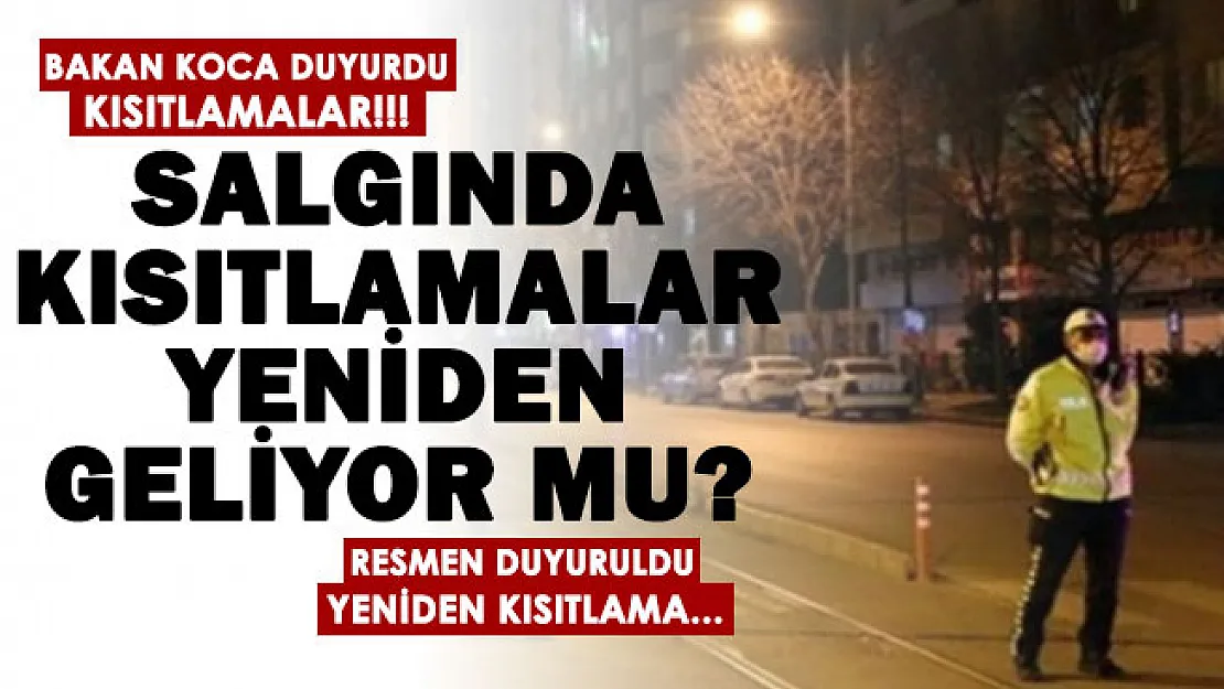 Bakan Koca'dan flaş açıklama! Çok önemli tavsiye verdi: Kısıtlamalar söz konusu değerlendirmesi