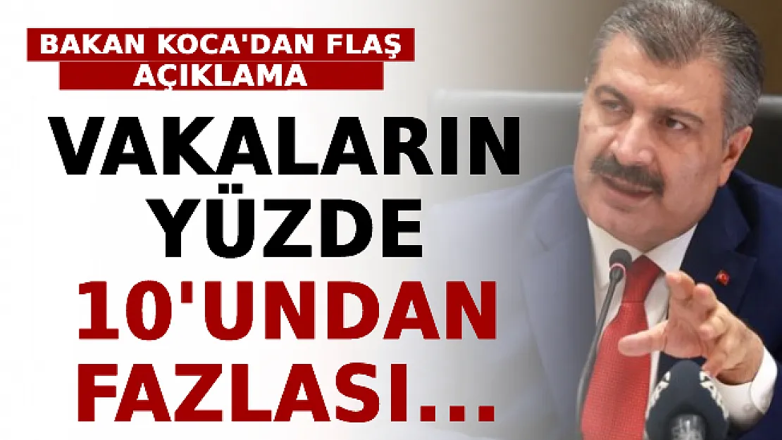 Bakan Koca'dan Flaş Açıklama: Yeni Vakaların Yüzde 10'undan Fazlası Omicron Kaynaklı