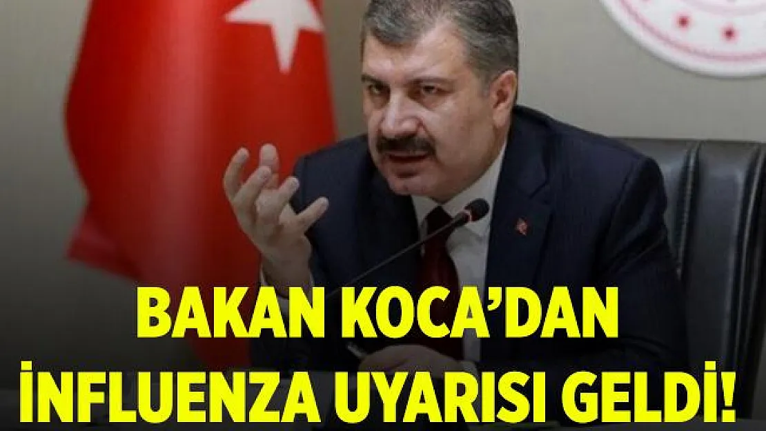 Bakan Koca'dan İnfluenza uyarısı geldi! İnfluenza nedir?