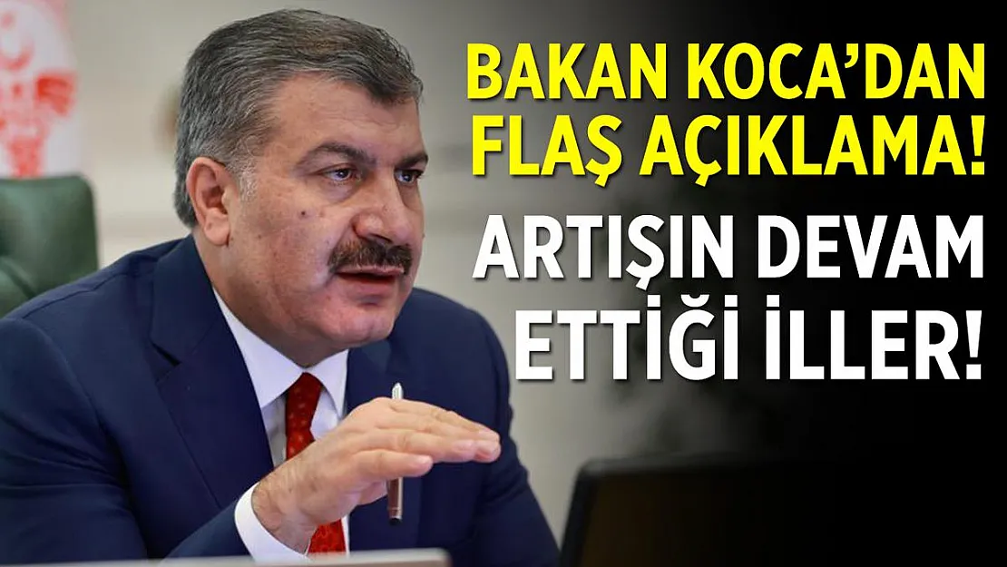 Bakan Koca'dan son dakika açıklama! Artışın devam ettiği illeri sıraladı!