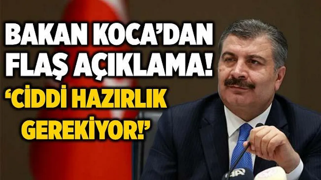 Bakan Koca'dan son dakika koronavirüs açıklaması!