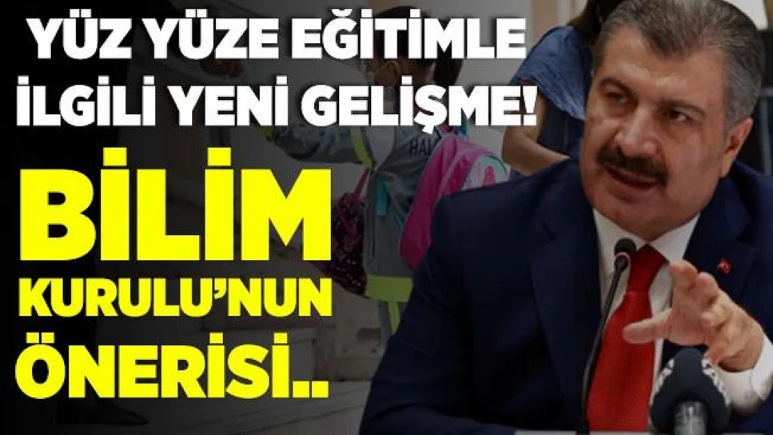Bakan Koca'dan yüz yüze eğitimle ilgili flaş açıklama! Bilim Kurulu'nun önerisi..