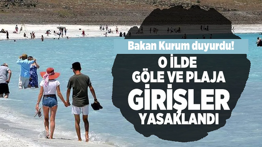 Bakan Murat Kurum duyurdu! 15 Ekim itibarıyla Salda Gölü'nün Beyaz Adalar bölgesindeki göle ve plaja girişler yasaklandı