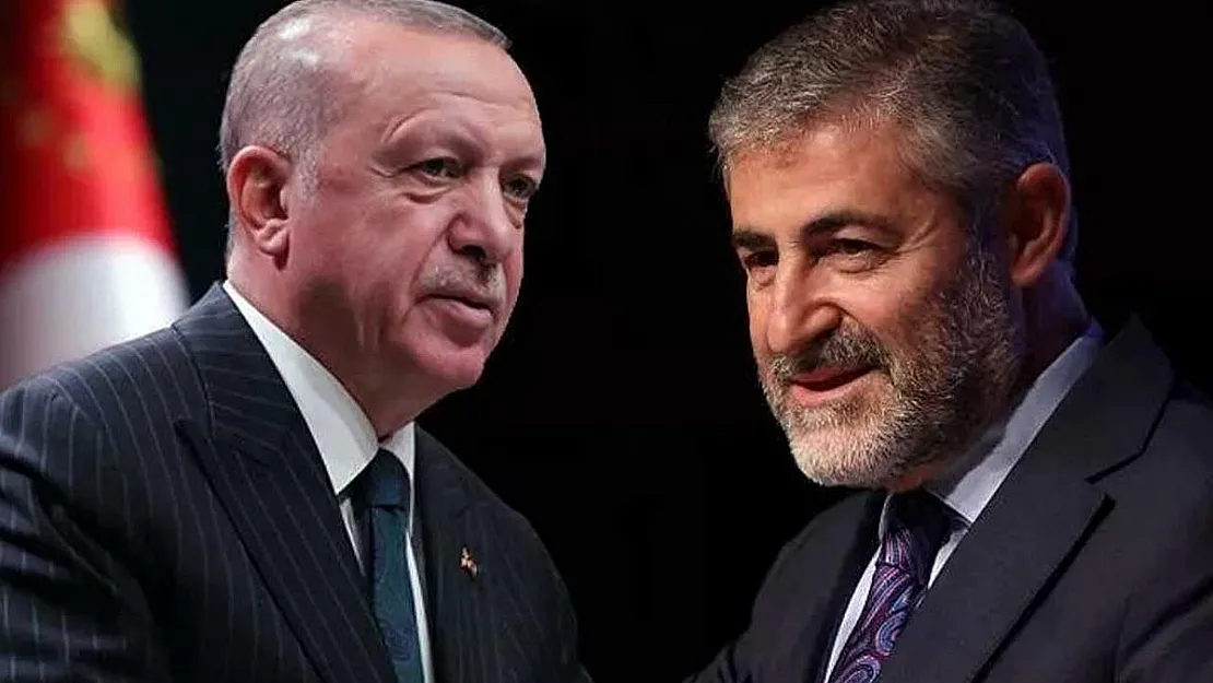 Bakan Nebati'den Şaşırtan Hareket! Cumhurbaşkanı Erdoğan Konuşurken...