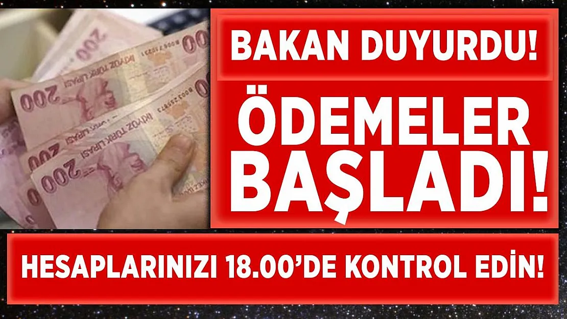 Bakan Pakdemirli duyurdu! Ödemeler bugün 18.00'de hesaplarda olacak!