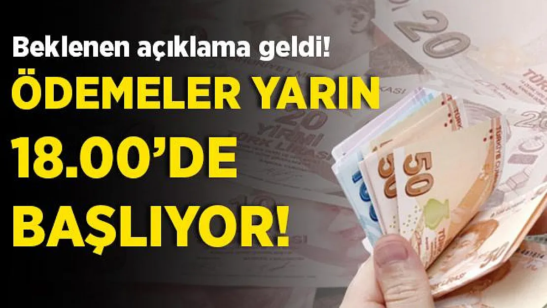 Bakan Pakdemirli'den beklenen açıklama geldi! Ödemeler yarın 18.00'de başlıyor!