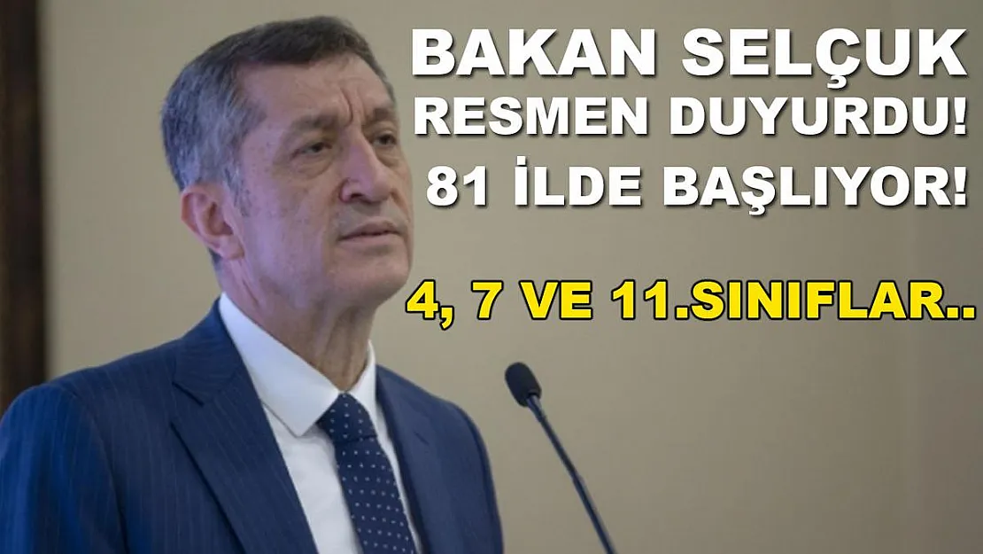 Bakan Selçuk resmen duyurdu! 81 ilde yapılacak!