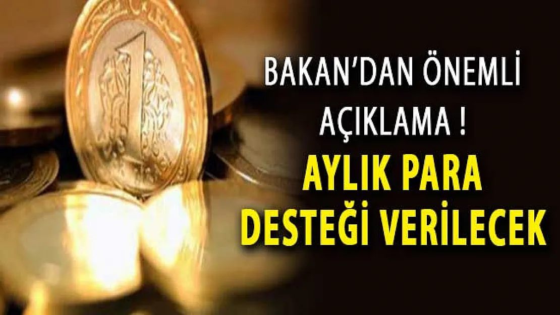 Bakan Selçuk'tan Aylık Para Desteği Açıklaması