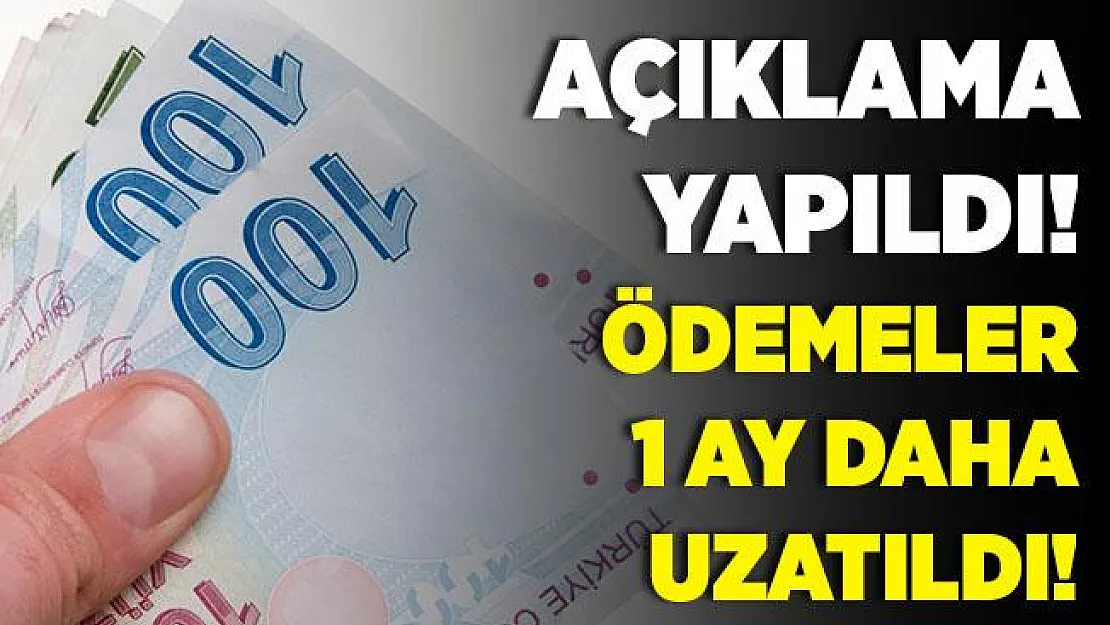 Bakan Selçuk'tan flaş açıklama geldi! Ödemeler bir ay daha uzatıldı!