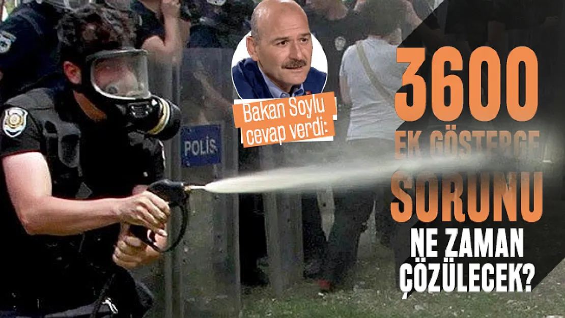 Bakan Soylu'dan polis memurlarının merakla beklediği 3600 Ek Gösterge açıklaması!