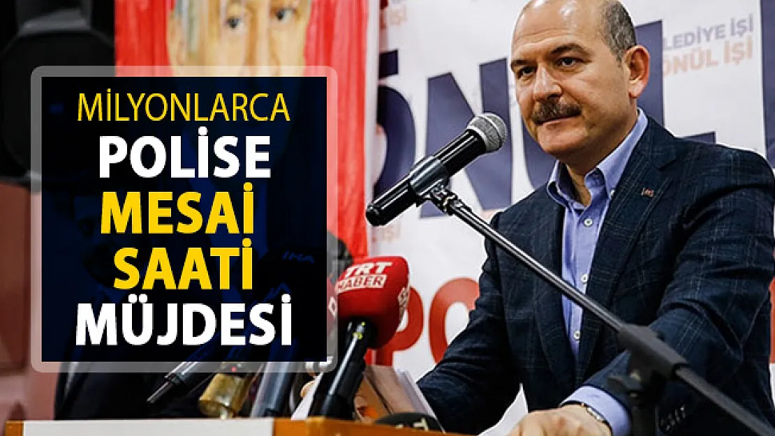 Bakan Soylu'dan Polislere Mesai Saati Müjdesi