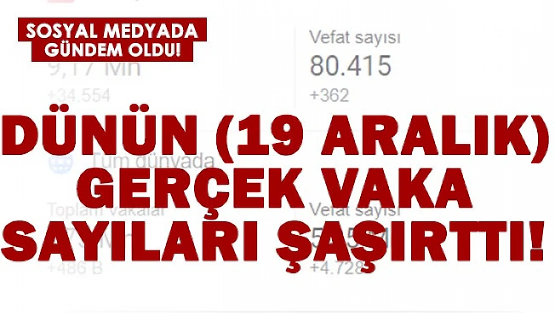 Bakanlığın DSÖ ile paylaştığı gerçek vaka sayısı şoke etti!
