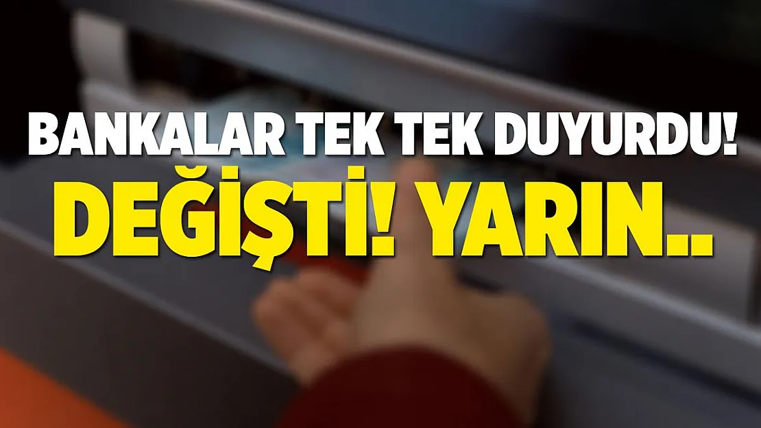 Bankaların mesai saatleri değişti!
