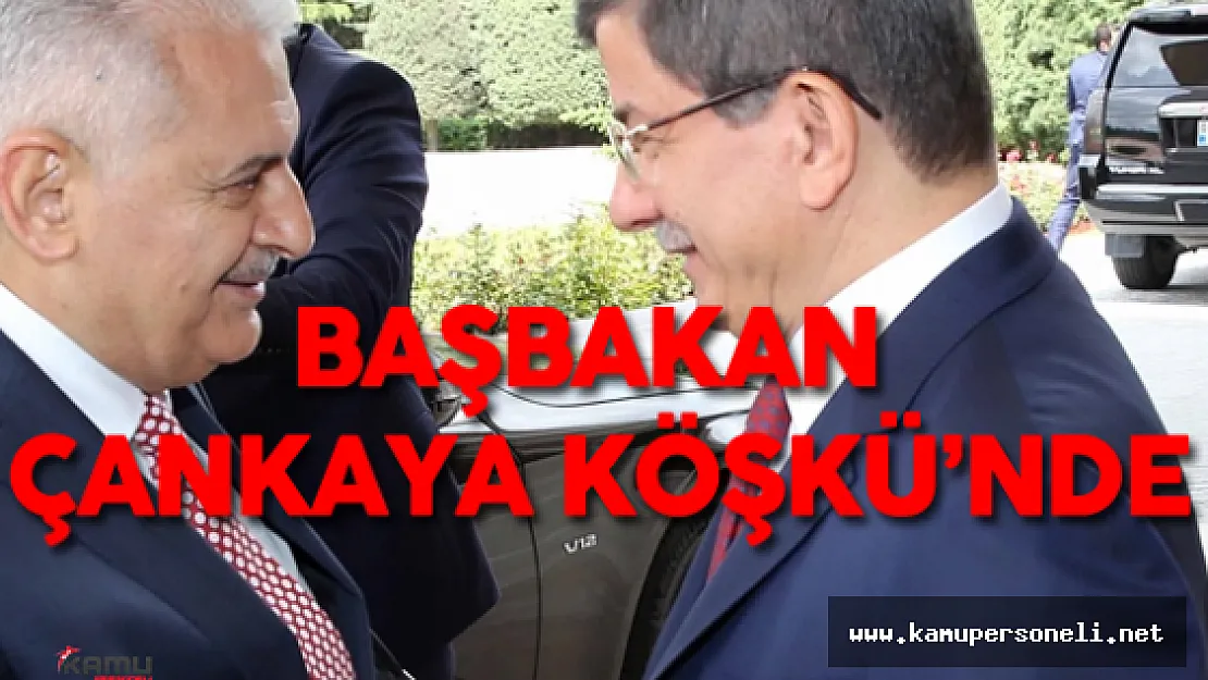 Başbakan Binali Yıldırım Görev Teslimi İçin Ahmet Davutoğlu ile Çankaya Köşkü'nde