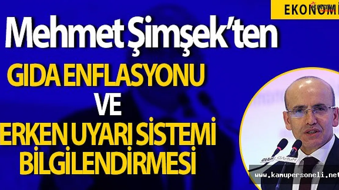 Başbakan Yardımcısı Mehmet Şimşek Gıda Enflasyonuna İlişkin Açıklamalarda Bulundu