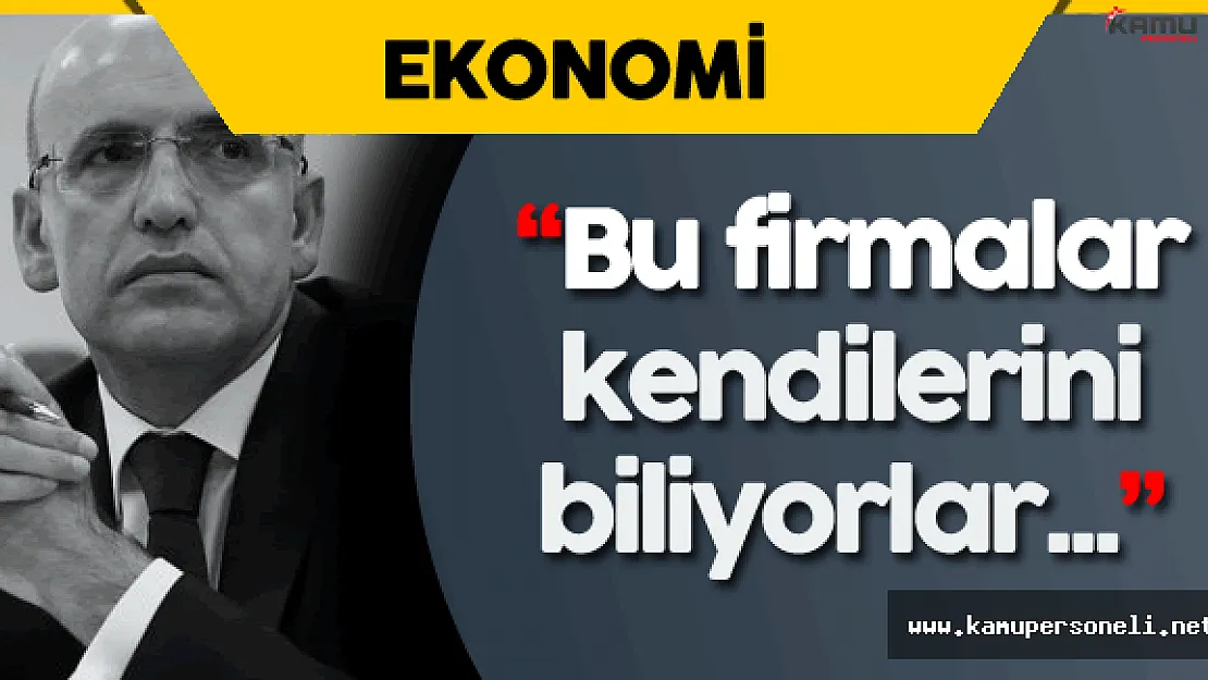 Başbakan Yardımcısı Şimşek'ten FETÖ Bağlantılı Şirketler Hakkında Son Dakika Açıklaması