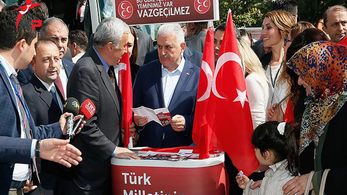 Başbakan Yıldırım'dan MHP Standında Açıklama: Hedefimiz Bir