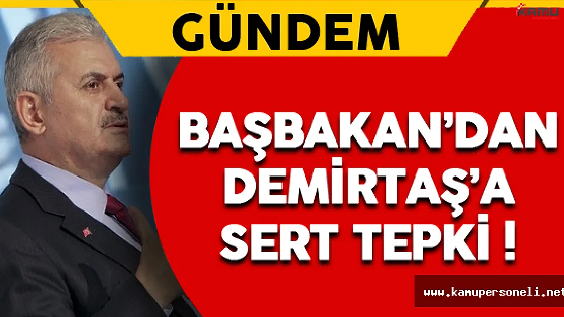 Başbakan'dan Demirtaş'a Sert Tepki !