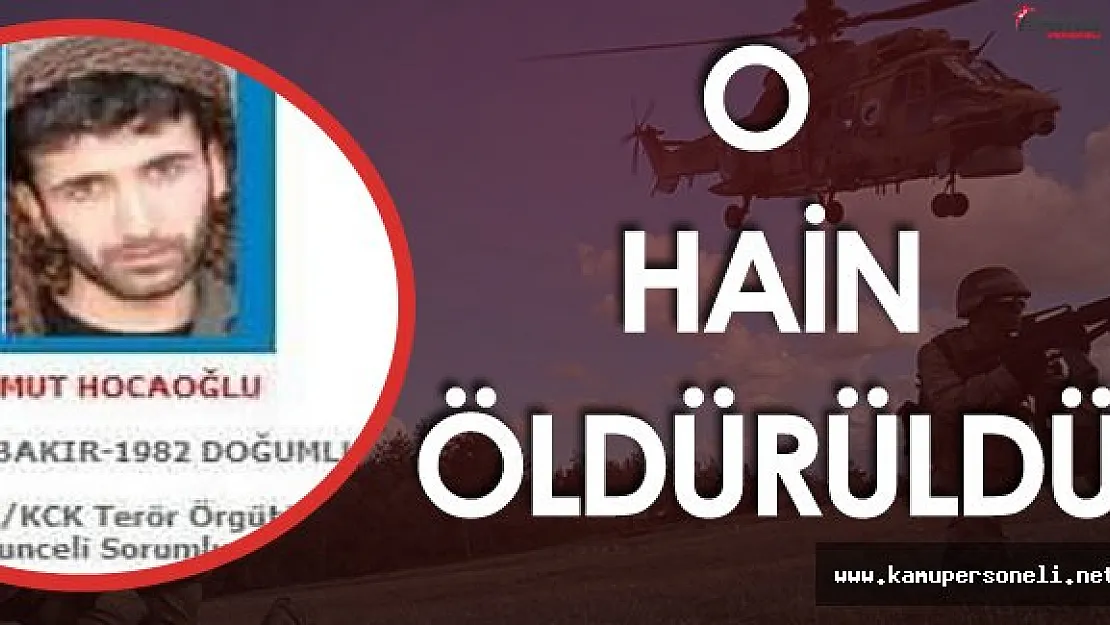 Başına 1 Milyon 500 Bin TL Ödül Konulan Bölücü Terörist Öldürüldü
