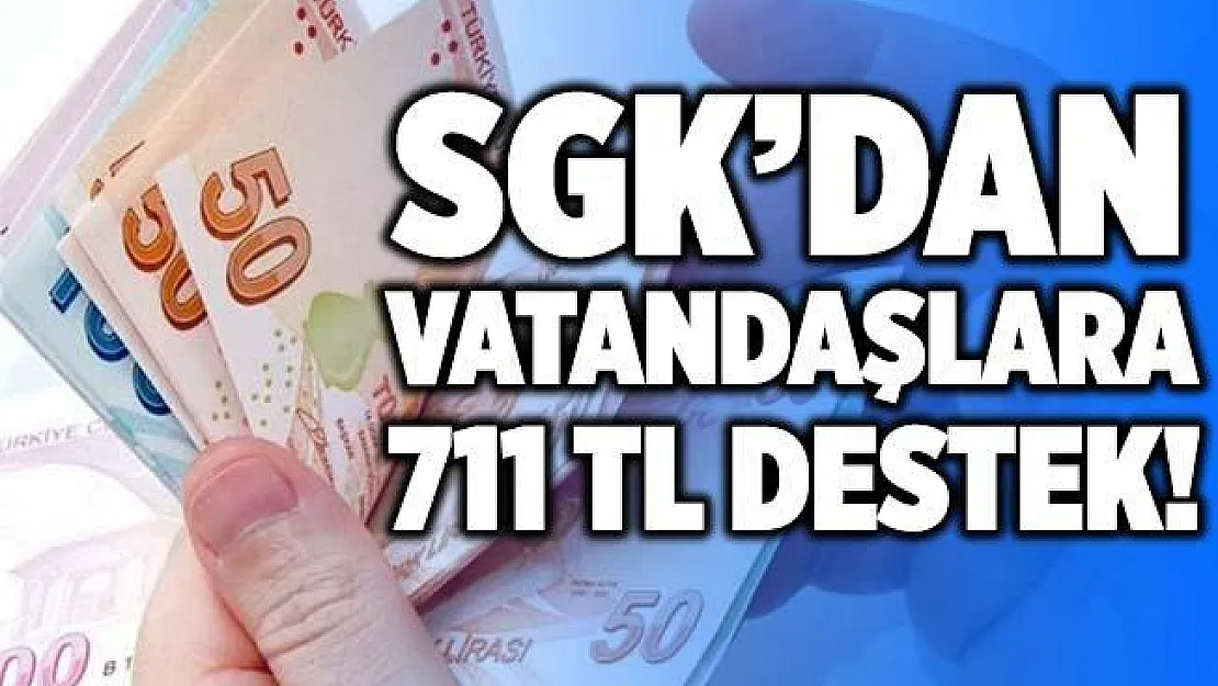 Başvuran PTT'den ödemesini alıyor! SGK'dan vatandaşlara 711 TL destek! İşte yapılması gerekenler!