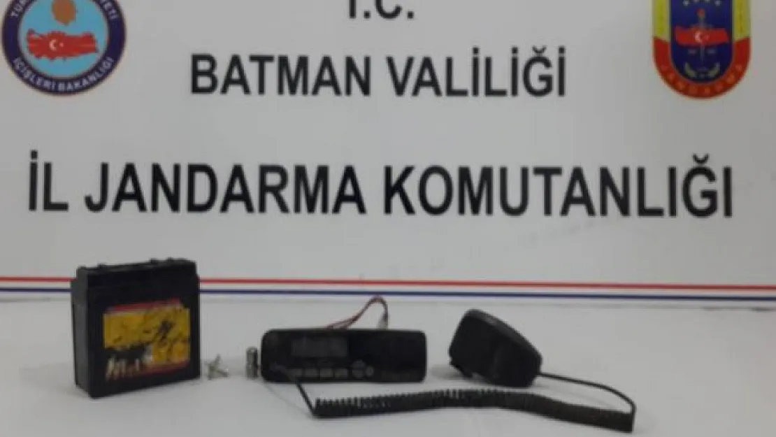 Batman'da PKK'lı teröristlere ait telsiz bulundu