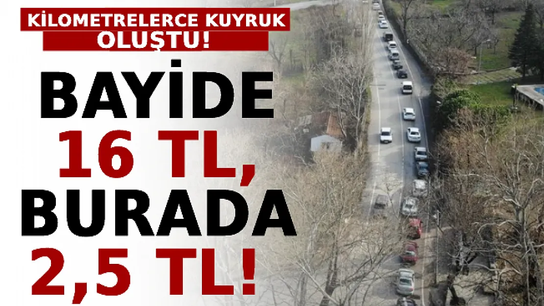 Bayide 16 TL, burada 2,5 TL! Vatandaşlar Akın Etti Kilometrelerce Kuyruk Oluştu!