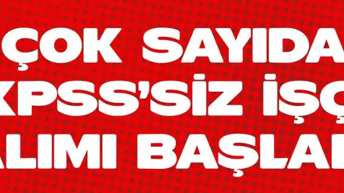 Belediye acil duyurdu: Çok sayıda KPSS'siz işçi alımı yapılacak! 18 yaşını tamamlayan ve en az ilkokul mezunu olanlar dikkat