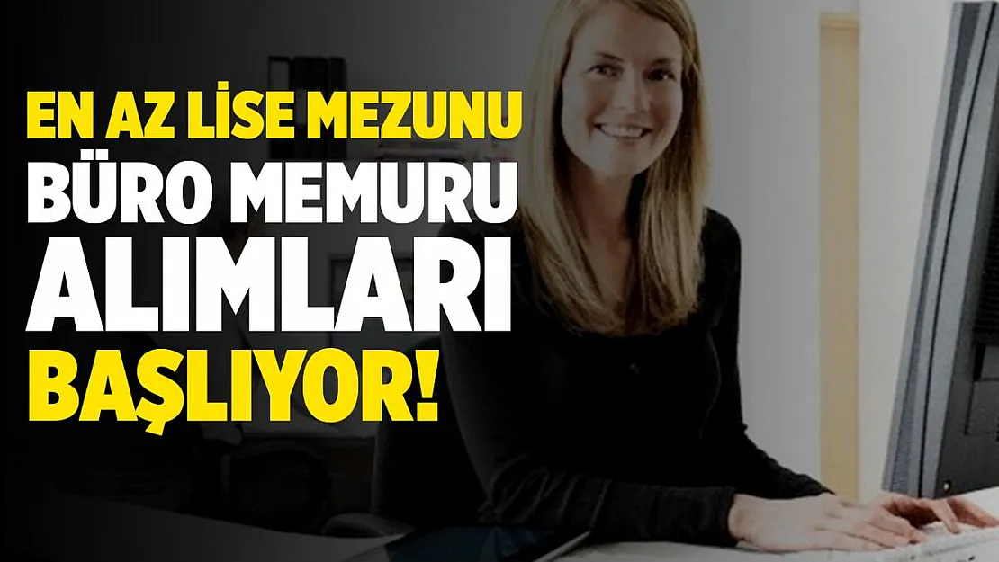 Belediyeye en az lise mezunu daimi büro memuru alınacak!