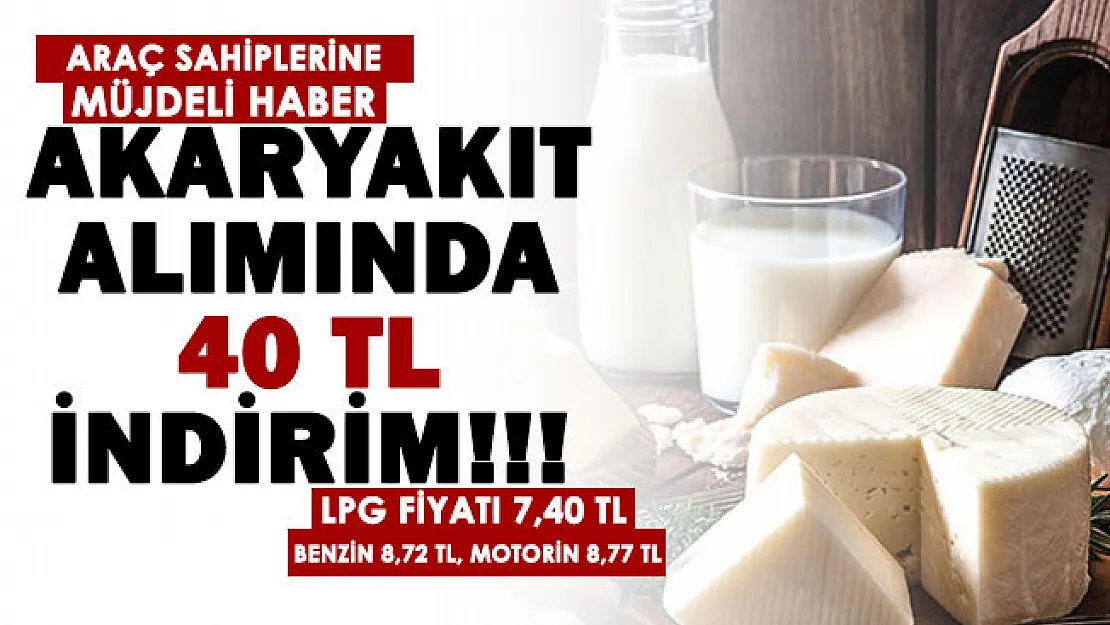 Benzin 8,72 TL, motorin 8,77 TL VE LPG 7,40 TL oldu! Akaryakıt alacaklara 40 TL indirim haberi verildi