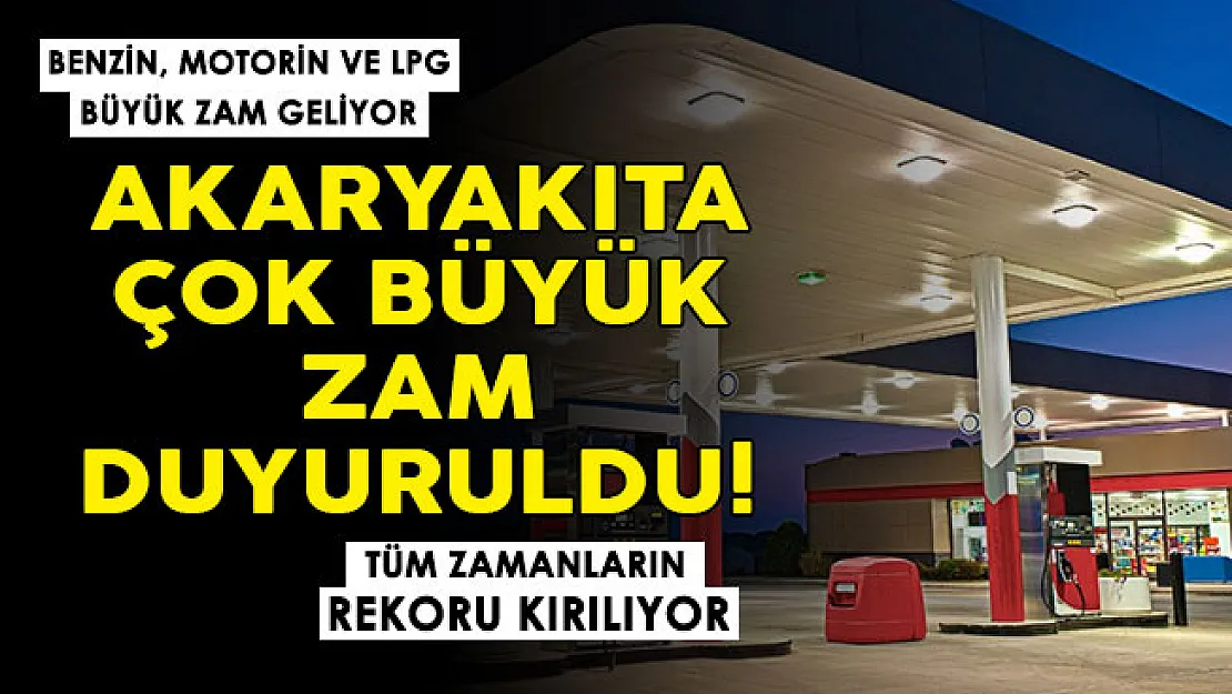 Benzin, mazot ve LPG dikkat! Çok büyük zam duyuruldu: Akaryakıtta o sınır aşıldı! Rekor kırıldı