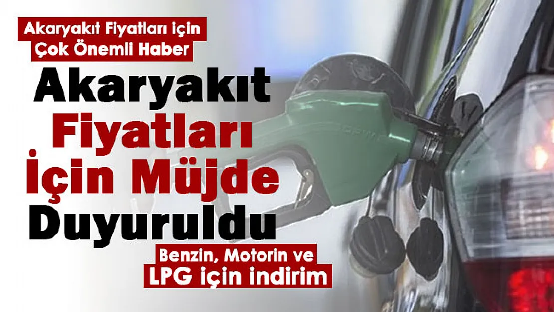 Benzin, motorin ve LPG için müjdeli haber geldi! Akaryakıt fiyatları o tarihte eski haline geliyor: Akaryakıt fiyatlarına büyük indirim duyurusu