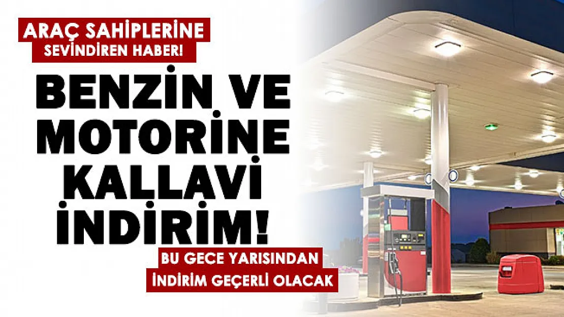 Benzin ve motorin fiyatlarına bu geceden itibaren kallavi indirim bekleniyor!