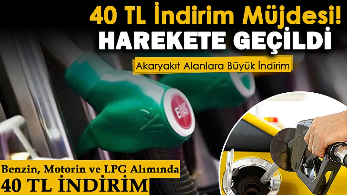 Benzinliklerden LPG, motorin ve benzin alan her vatandaşa 40 TL indirim yapılacak! Harekete geçildi: Benzinliklere indirim pankartları açıldı