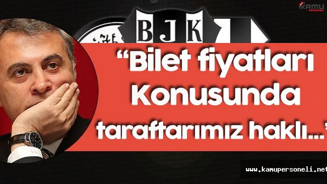 Beşiktaş Başkanı : " Nisan Ayında Şampiyon Oluruz Diye..."