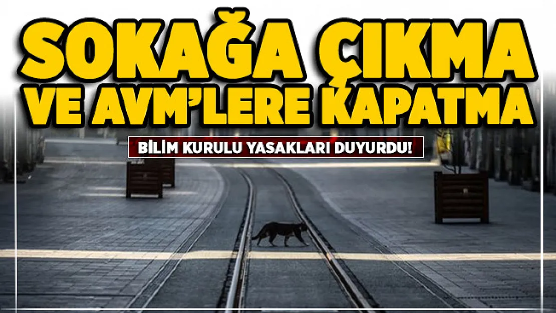 Bilim Kurulu masadaki yasakları duyurdu: Sokağa çıkma yasağı ve AVM'lere kapatma