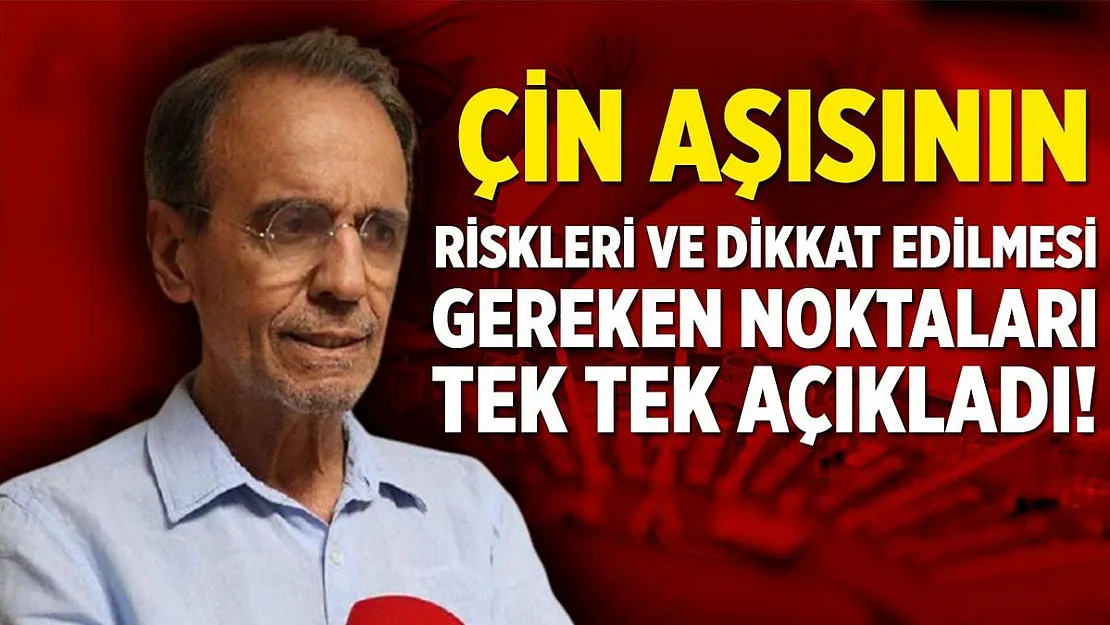 Bilim Kurulu Üyesi Prof. Dr. Mehmet Ceyhan, Çin aşısının risklerini tek tek açıkladı!