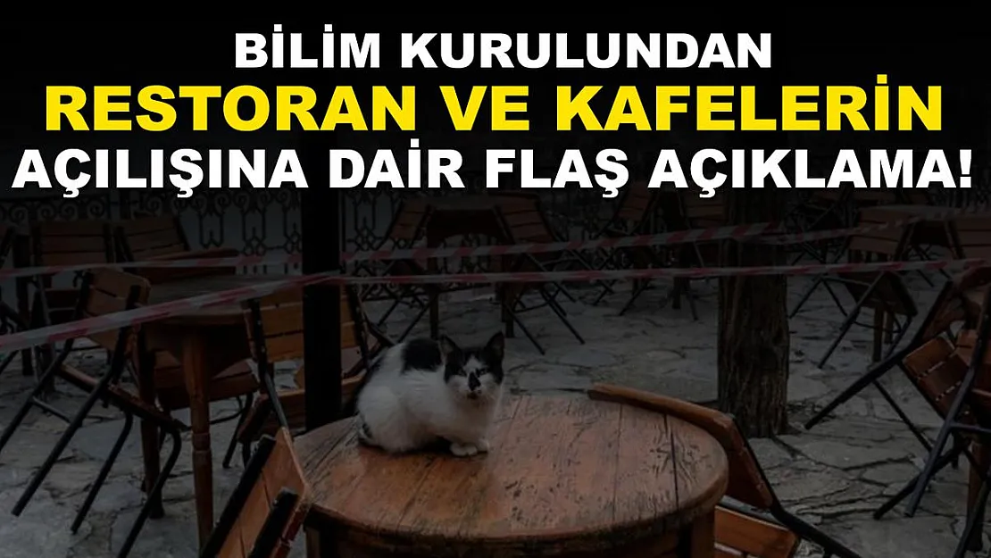 Bilim Kurulu'ndan restoran ve kafelerin açılışına dair flaş açıklama!