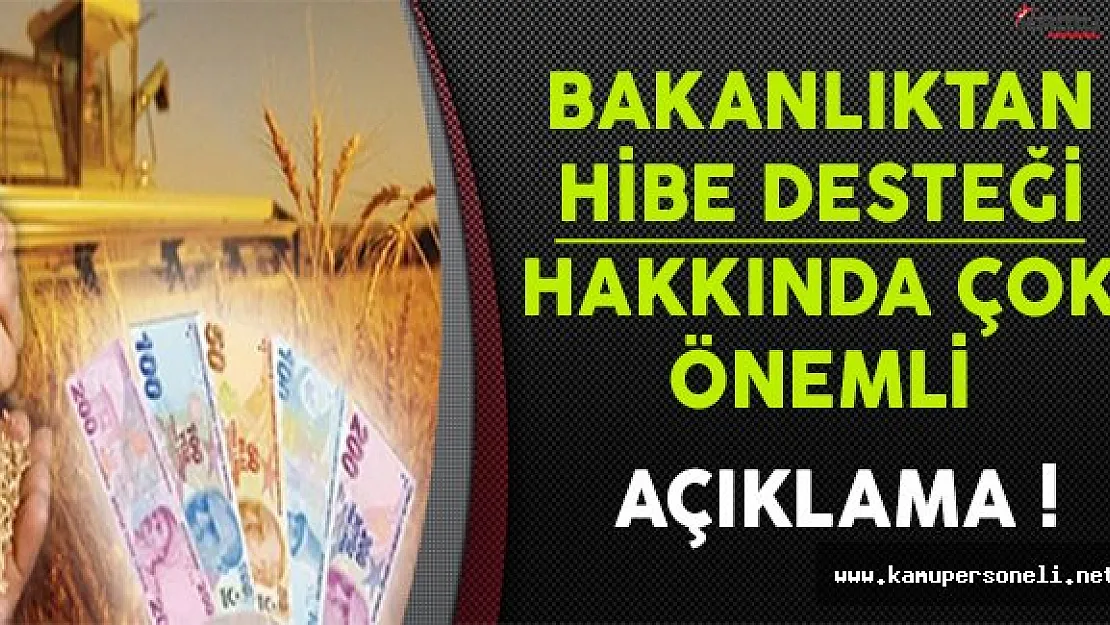 Bilim Sanayi ve Teknoloji Bakanlığından Hibe Desteği Hakkında Çok Önemli Açıklama