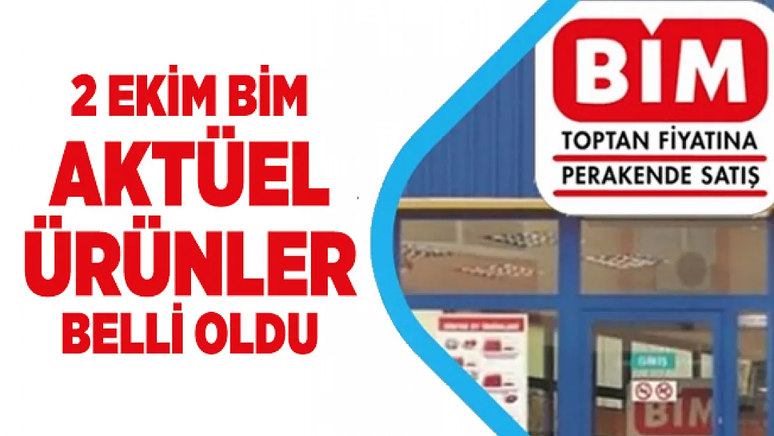 BİM 2 Ekim Aktüel Ürünler Kataloğu indirimli ürünler belli oldu! 2 Ekim 2020 BİM Aktüel ürünler listesi