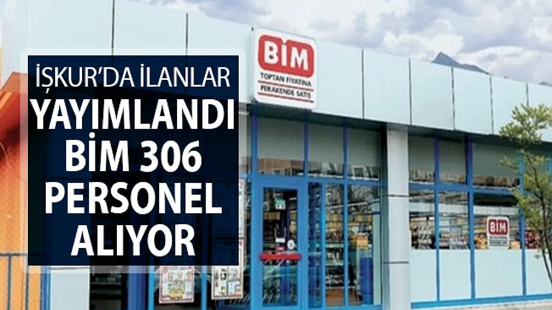 BİM 306 Personel Alımı Yapıyor ! İlanlar İŞKUR'da Yayımlandı (Kimler Başvuru Yapabilir?)