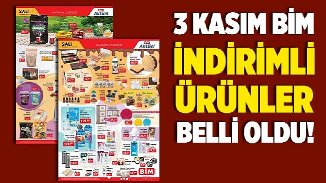 BİM aktüel ürünler kataloğu yayımlandı! 3 Kasım BİM aktüel ürünler kataloğu indirimli ürünler belli oldu! 3 Kasım BİM kataloğu 2020